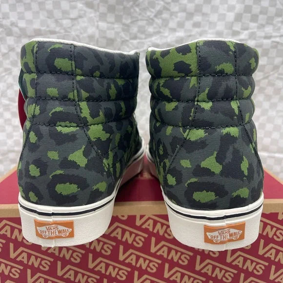 Vans Men’s Comfycush Sk8-Hi Leopard Cactus Scarab Sneakers VN0A3WMB9L9